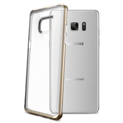 Spigen Neo Hybrid Case Crystal - хибриден кейс с висока степен на защита за Samsung Galaxy Note 7 (прозрачен-златист) 8